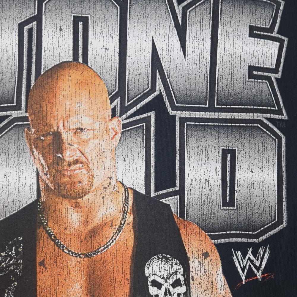 Stone Cold Steve Austin Shirt Mens Medium Black WWE Austin 3:16 Graphic Tee - Picture 8 of 16